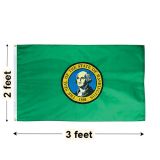 2'x3' Washington Nylon Outdoor Flag
